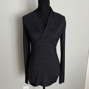 Elegant Black Long Sleeve Women's Top